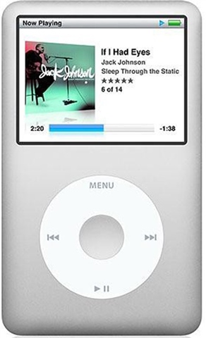 Apple iPod Classic 6th Generation (2007) 160GB - Silver, A - CeX